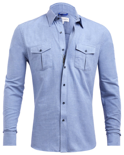 Athletic Fit Button Down Shirts that Zip | Teddy Stratford